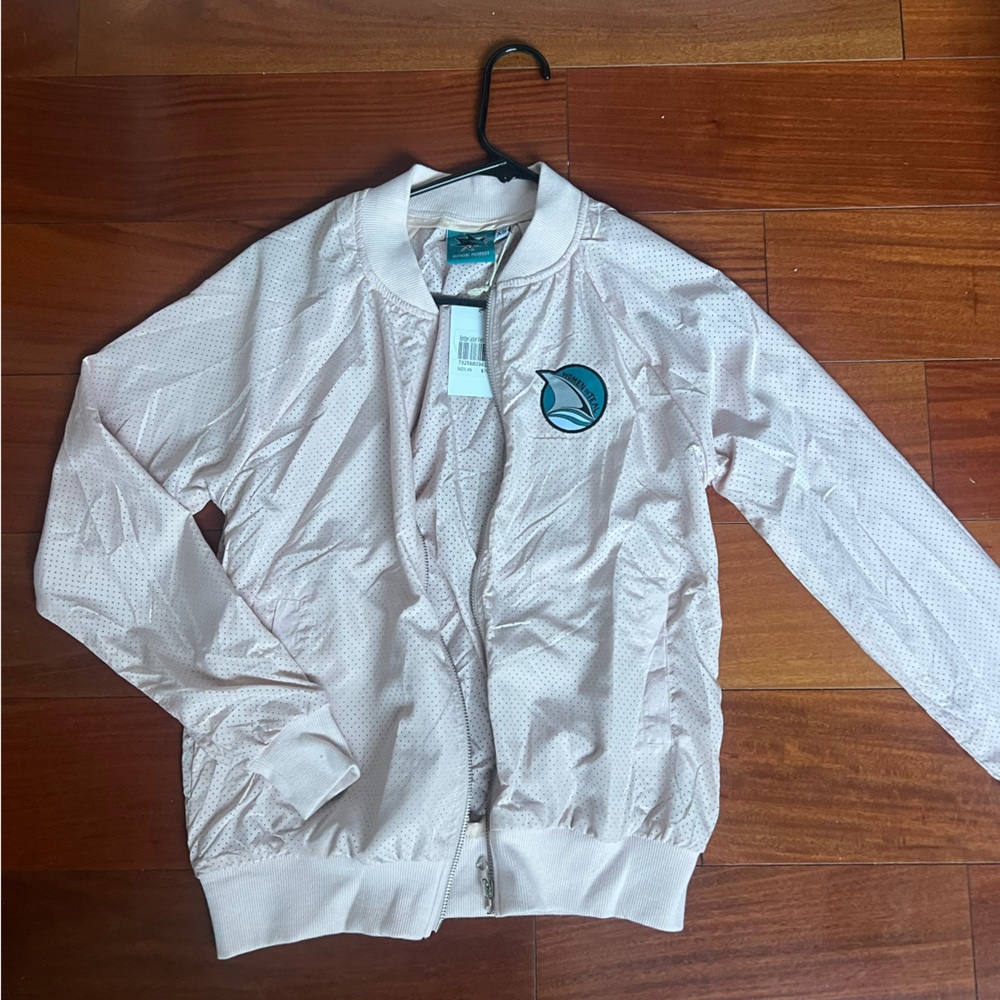 San Jose Sharks Women in Teal Bomber Jacket
